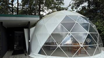 Family Tent, Multiple Beds, Mountain View | Outdoor dining