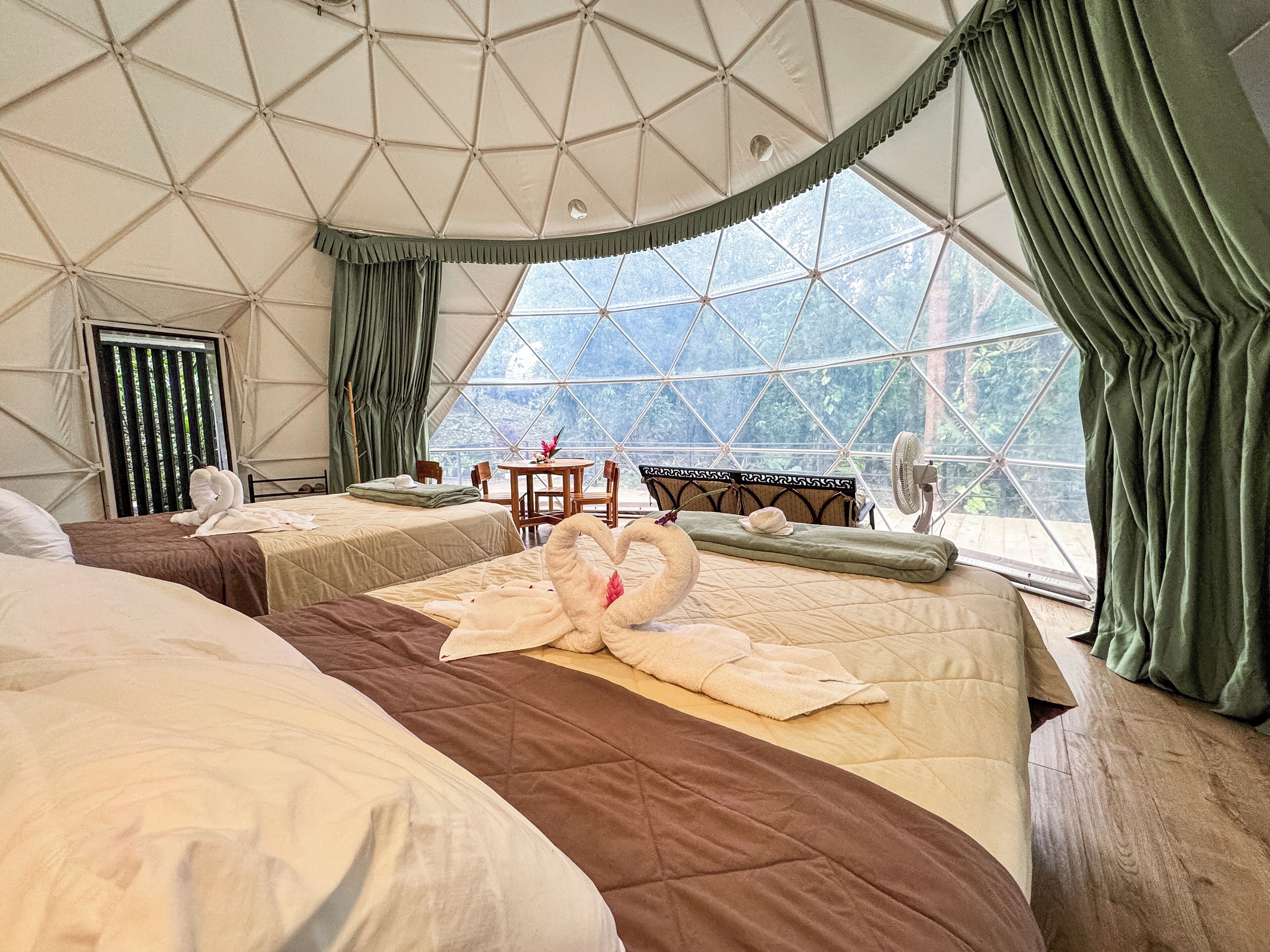 Family Tent, Multiple Beds, Garden View