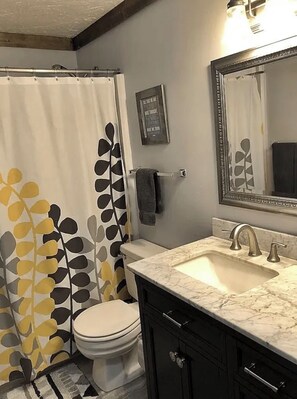 Secadora de cabello y papel de baño 