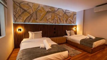 Premium bedding, free WiFi, bed sheets