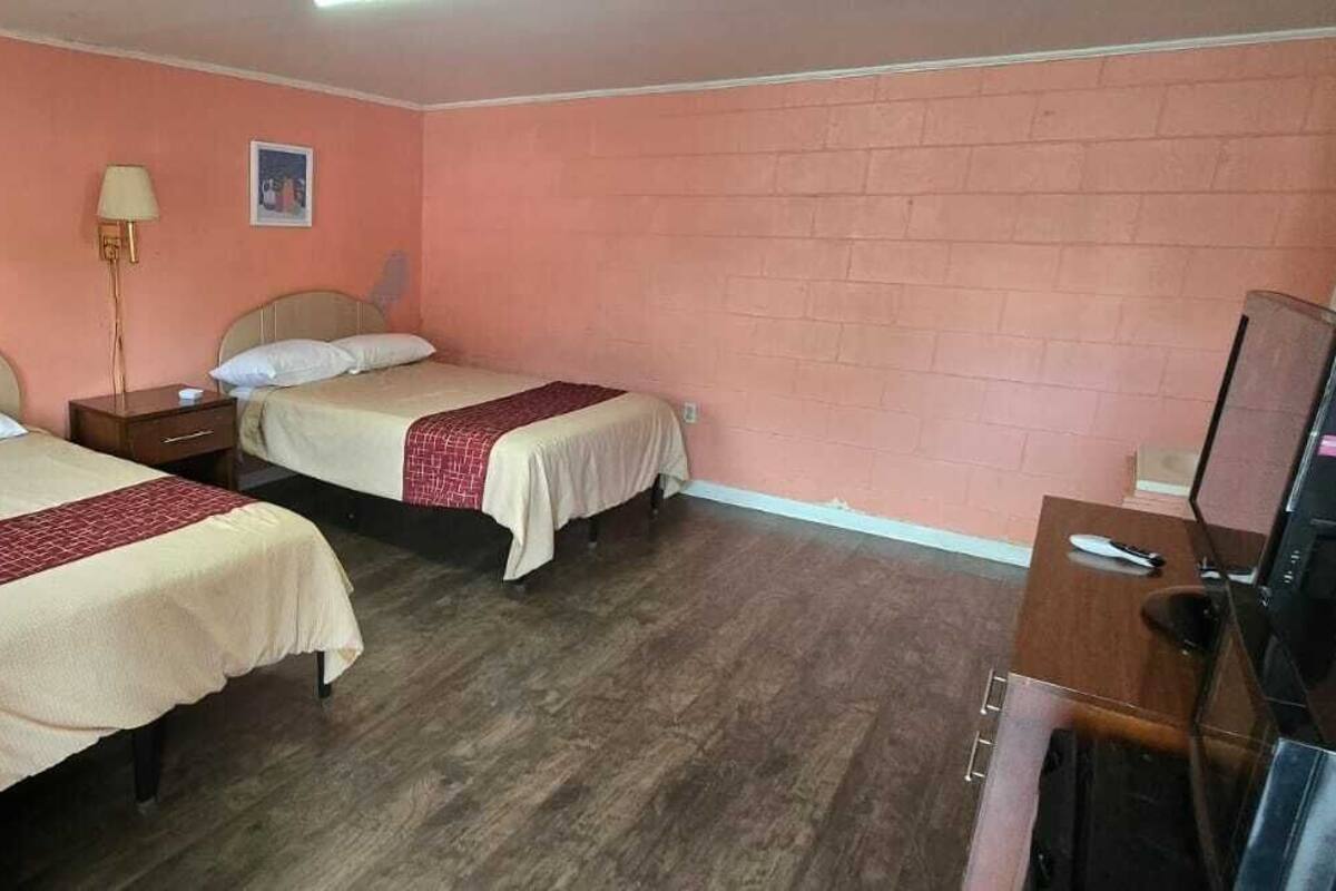 Room, 2 Queen Beds, Non Smoking | Desk, free WiFi, bed sheets