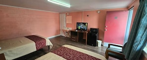 Room, 2 Queen Beds, Non Smoking | Desk, free WiFi, bed sheets - Hometown Inn (Rocky Mount)