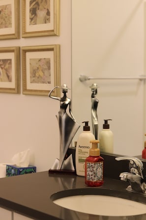 Dusche, Haartrockner, Bidet, Handtücher