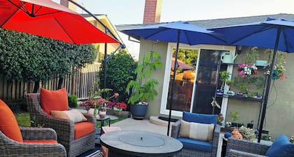Garden Retreat - 2BR Home with Gym, Massage Chair, Tesla Charger