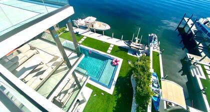 Experience the ultimate Florida Keys getaway in this modern waterfront estate