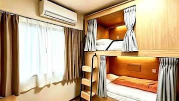 Hypo-allergenic bedding, desk, laptop workspace, free WiFi
