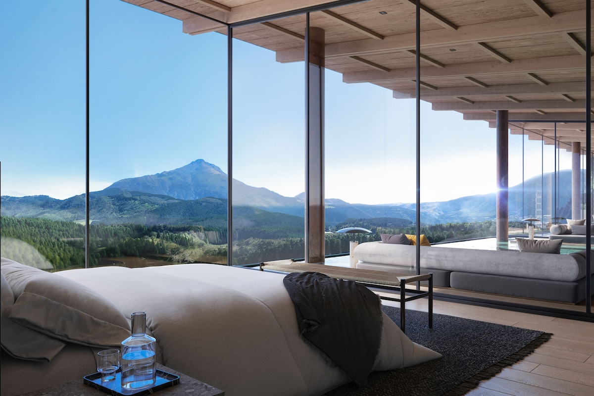 Penthouse Présidentiel, piscine privée, vue montagne | Coffres-forts dans les chambres, Wi-Fi gratuit