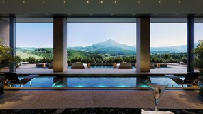 Piscine couverte, piscine extérieure, cabanons gratuits