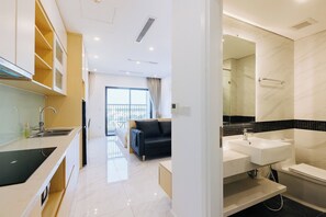 Standard-Apartment, Stadtblick | Badezimmer