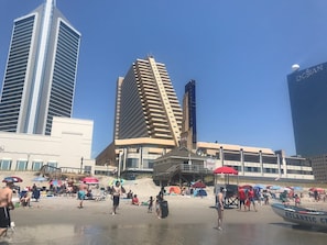 En la playa 