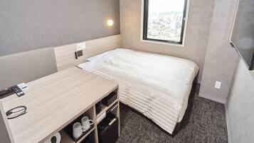 Desk, free WiFi, bed sheets