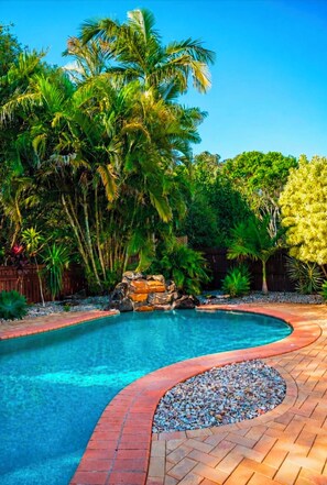 Outdoor pool - Escape to our stylish retreat, just minutes from Mooloolaba Beach. (Mountain Creek)