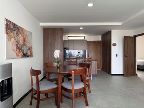 Luxury Apartment, Balcony, Pool View | Dining - Nautilus Apartments  (Mazatlán)