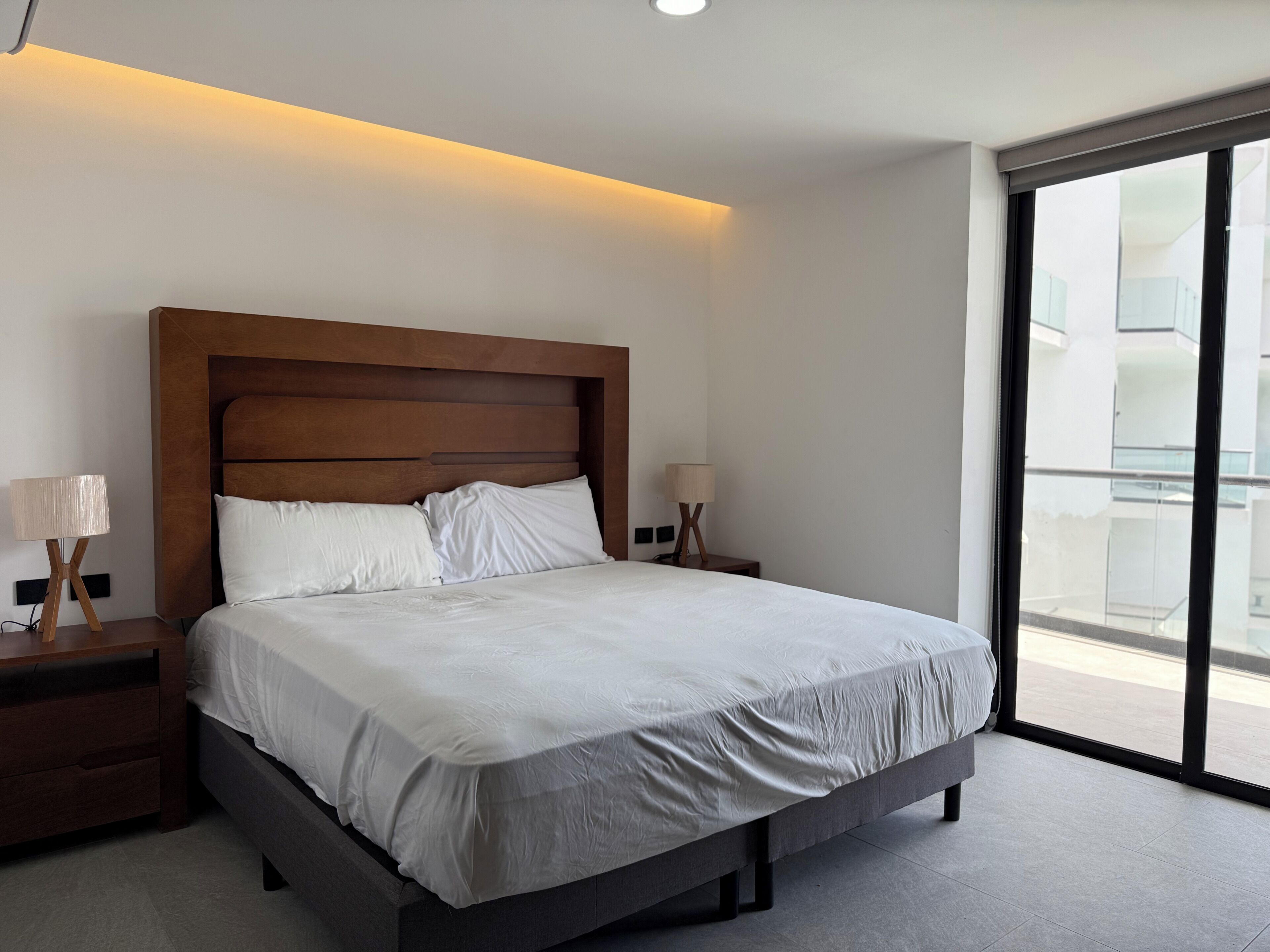 Luxury Apartment, Balcony, Pool View | Laptop workspace, blackout drapes, iron/ironing board, free WiFi