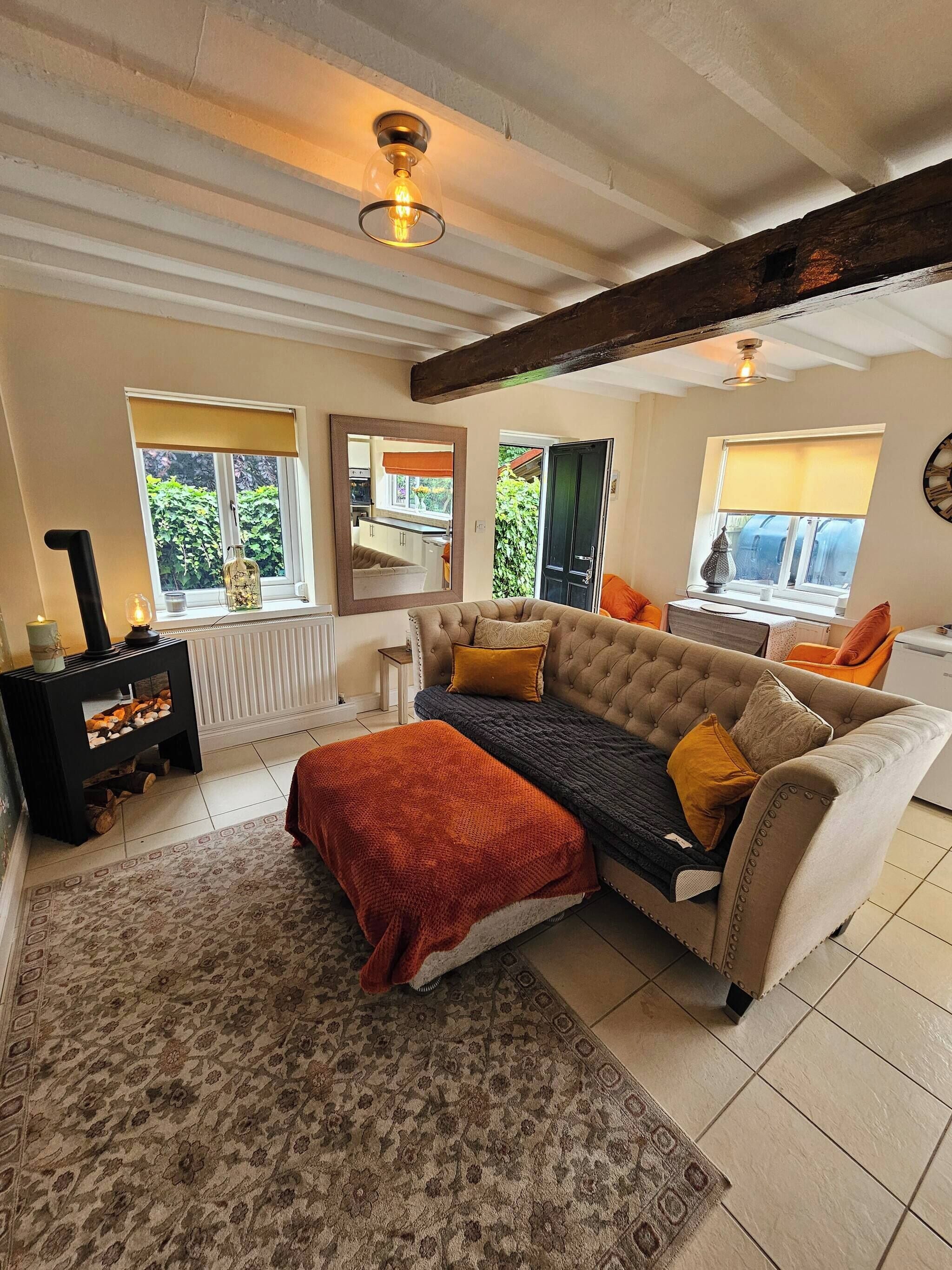 Ferienhaus, 1 Schlafzimmer, Terrasse | Wohnbereich