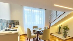 Dining - Arbórea Boutique | Duplex Suite + Designer Bathtub (Cuenca)