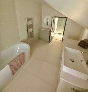Shower, towels, soap, toilet paper - Cherry Grove - a Characterful 3-Bed Farmhouse | Rural North Pembrokeshire (Llanycefn)