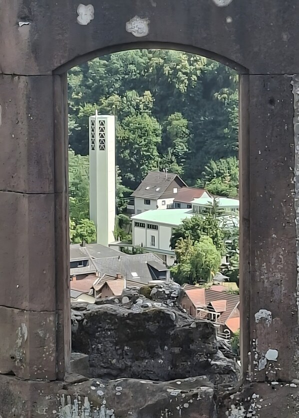 View from property - Isenach Apartment – Quiet Location in Hardenburg (Bad Dürkheim)