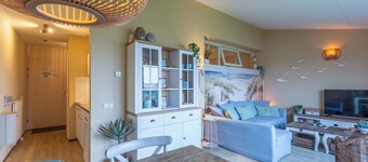 A beautifully and modernly furnished apartment, located right at the foot of the dunes.