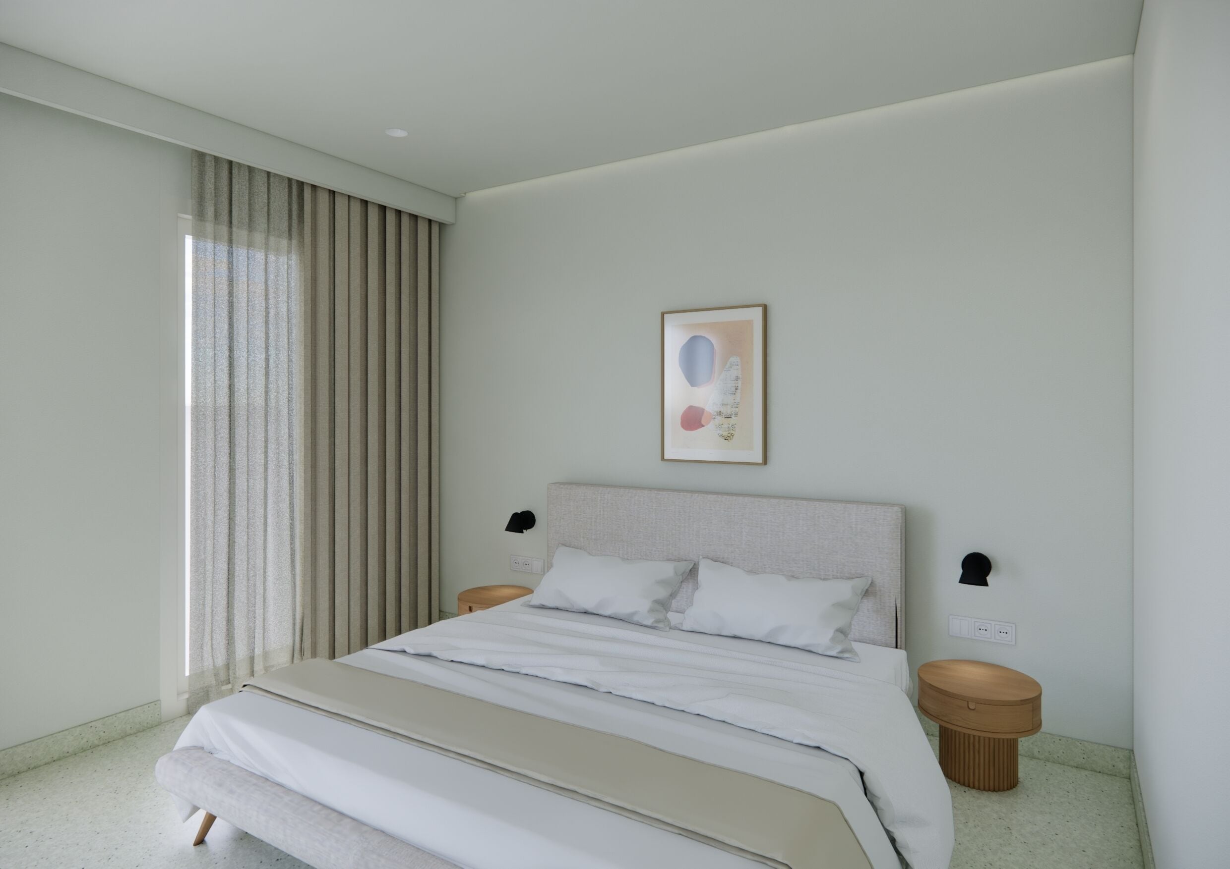 Superior appartement, balkon, uitzicht op de stad (27/28/30) | Een strijkplank/strijkijzer, gratis wifi, beddengoed