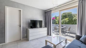 Classic-lejlighed - terrasse - udsigt til have | Opholdsområde | Fladskærms-tv