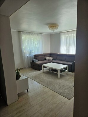 Living area - Fantastic apartment with AC in charming Ventspils (Ventspils)
