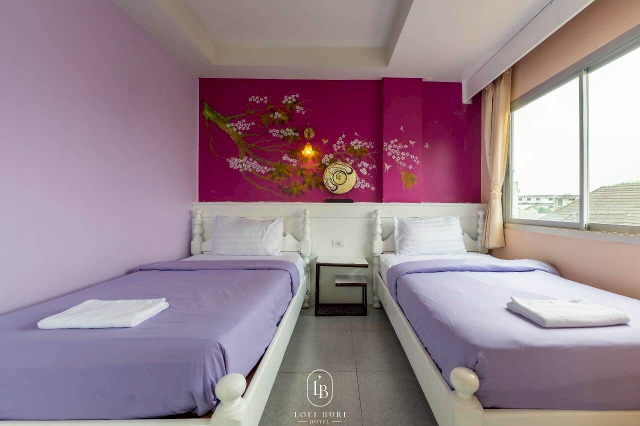 Chambre Deluxe avec lits jumeaux | Bureau, accès au Wi-Fi (inclus)