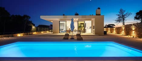 A heated pool