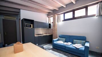 Comfort cottage, uitzicht op tuin | Interieur
