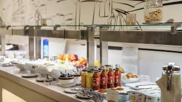 Daily buffet breakfast for a fee