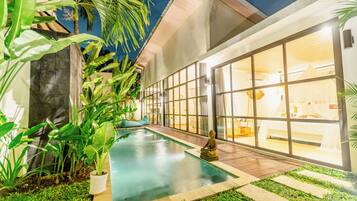 Front of property – evening/night