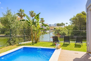 Pool - Villa Can Blau with private pool near the beach in Alcudia (Alcudia)
