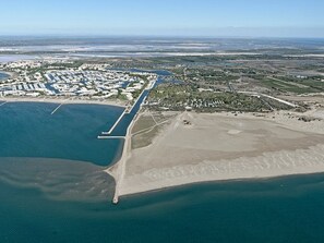 Aerial view - Quiet apartment near the beach - 4 guests (Le Grau-du-Roi)