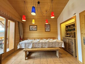 Dining - Apartment pets allowed - 8 guests (Praz-sur-Arly)