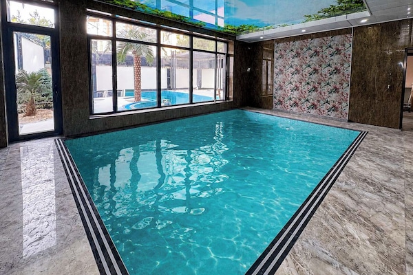 Indoor pool, seasonal outdoor pool
