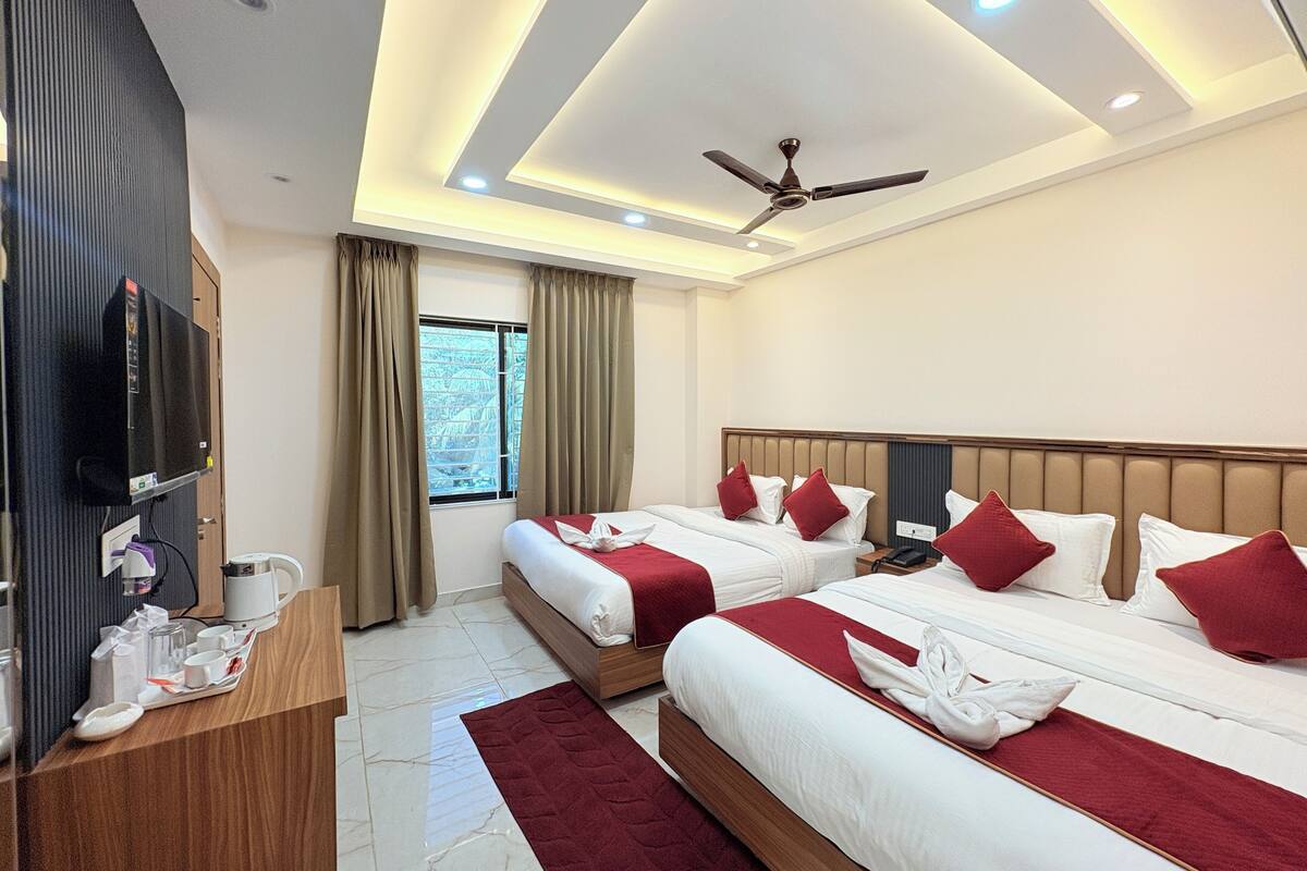 Family Quadruple Room, City View | View from room