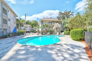 Outdoor pool - 2-bedroom condo in charming Hilton Head Island near Coligny Beach (Hilton Head Island)