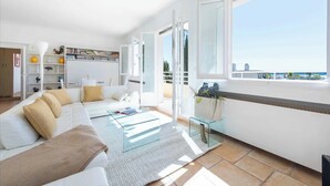 Apartment | Living area - Penthouse sea View and Pool A/C 6P- Cannes (Cannes)
