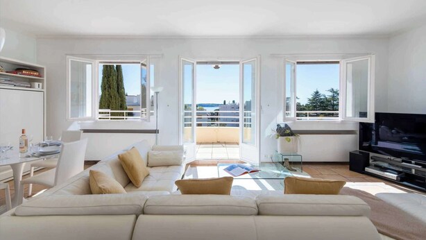 Apartment | Living area - Penthouse sea View and Pool A/C 6P- Cannes (Cannes)