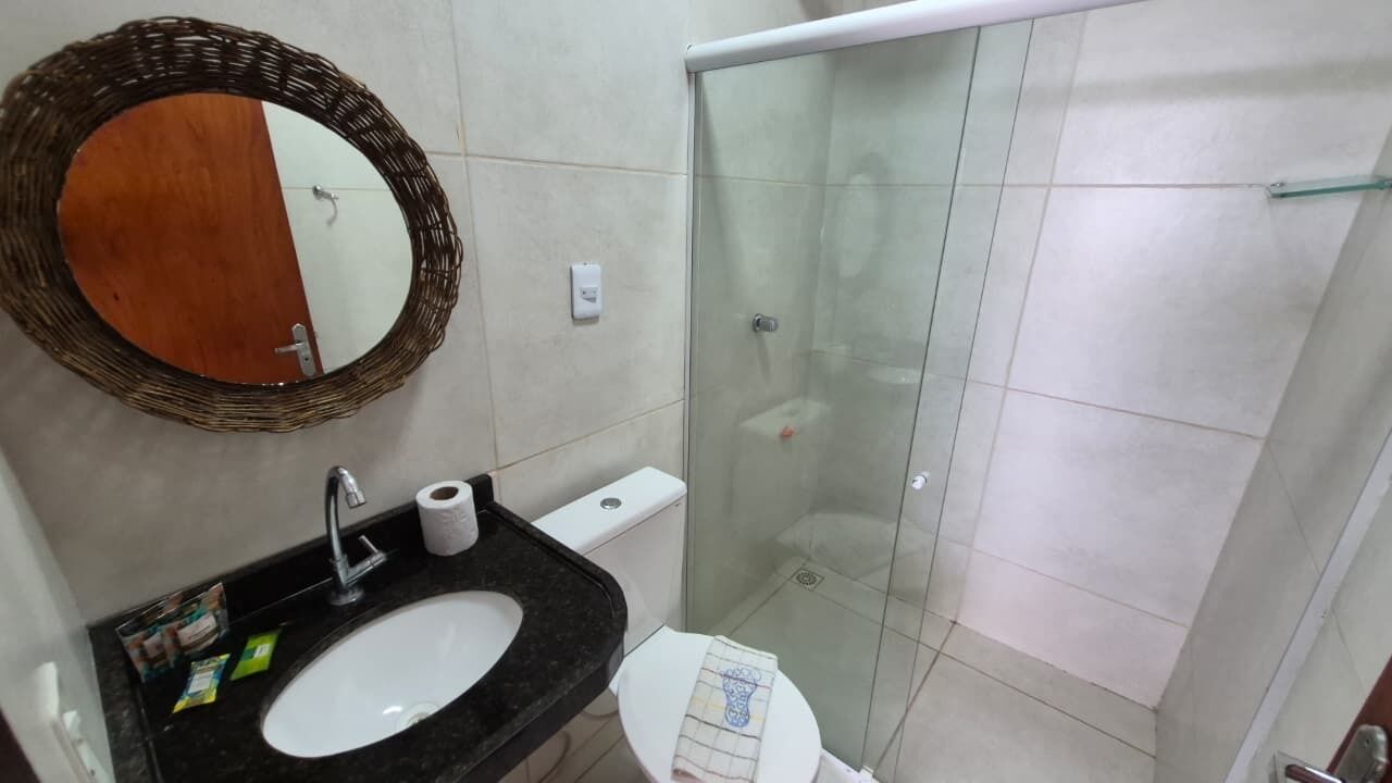 Classic Double Room, Garden View | Bathroom | Shower, towels, soap, shampoo