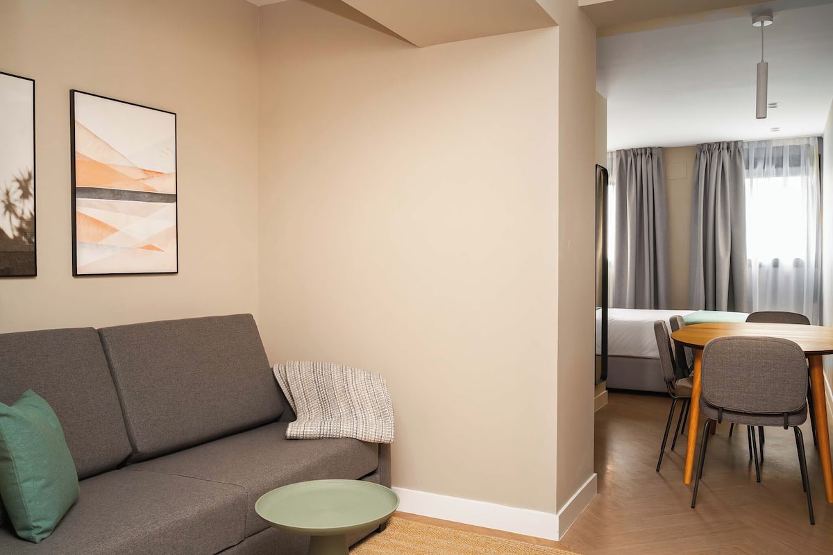 Family Studio with sofa bed | Individually decorated, individually furnished, desk, laptop workspace