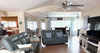 Deep Water Canal with 20' Floating Dock and Game Room