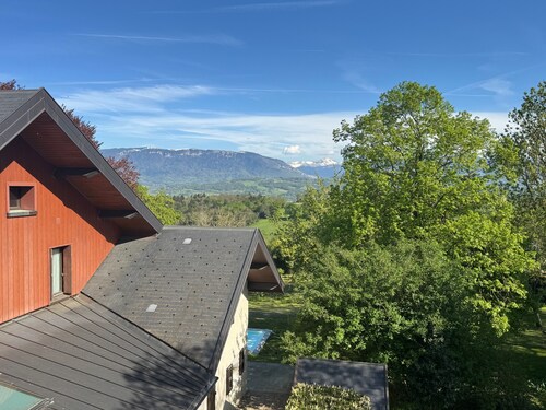 Appartement « Les Jardins De Vergona » avec vue sur la montagne, jardin partagé et Wi-Fi