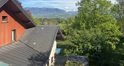 Appartement « Les Jardins De Vergona » avec vue sur la montagne, jardin partagé et Wi-Fi