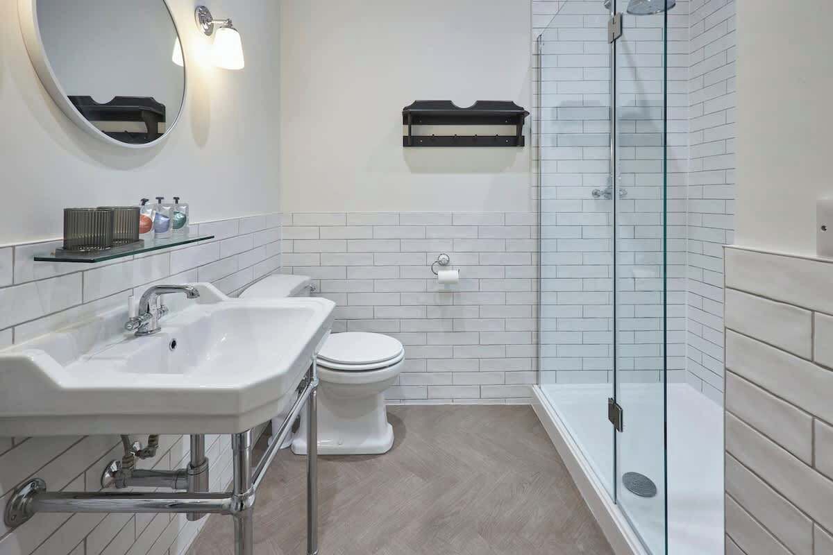 Shower, hair dryer