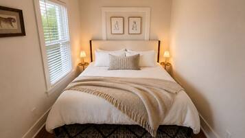 2 bedrooms, bed sheets