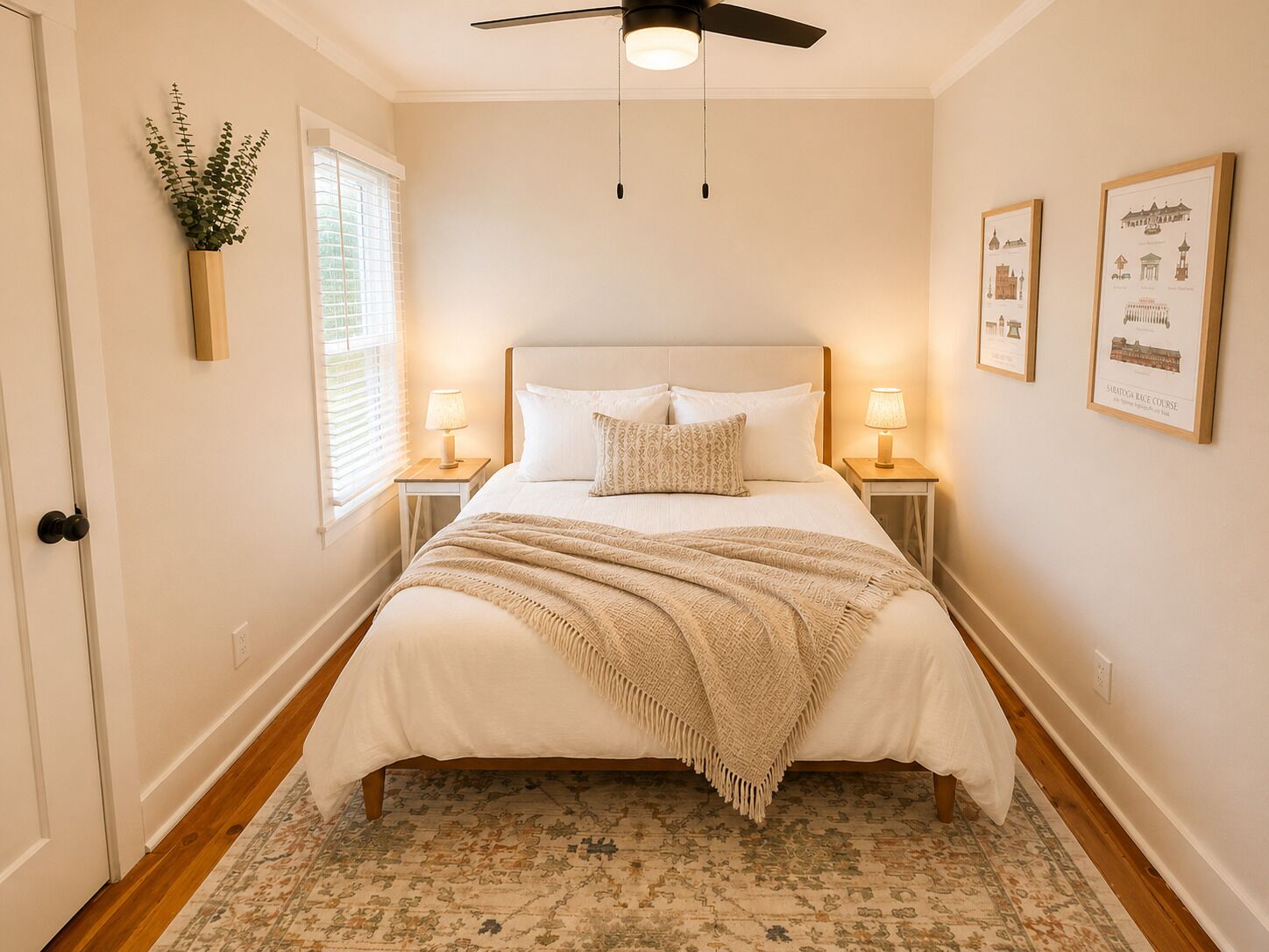2 bedrooms, bed sheets