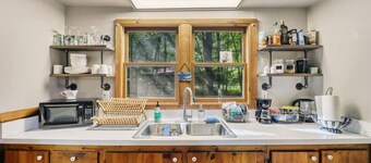 Creekside Couples Cabin | Fire Pit Near Boone