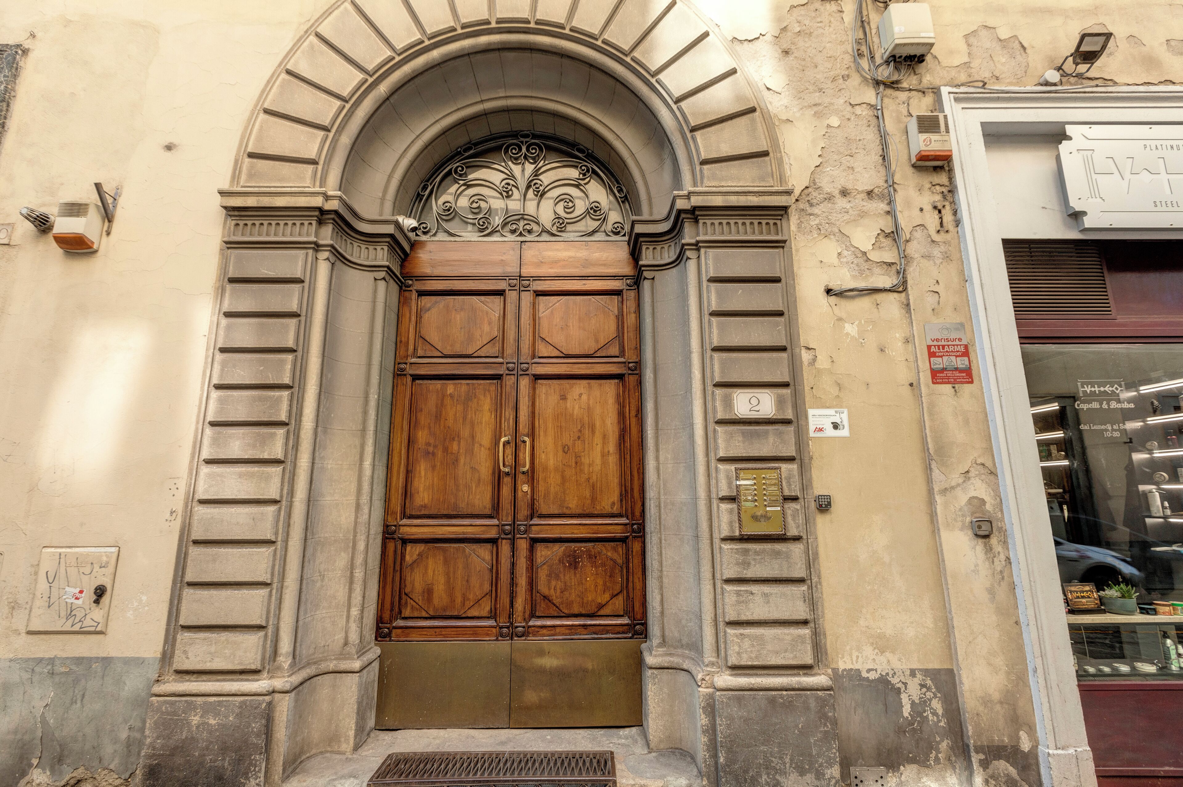 Facciata della struttura