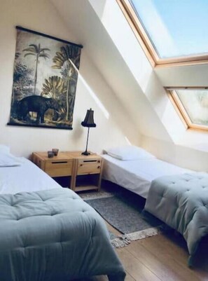 3 soverom, strykejern/-brett, wi-fi og sengetøy